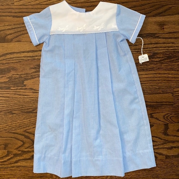NWT Sweet Impressions Pleated Airplane Day Gown - Picture 1 of 5